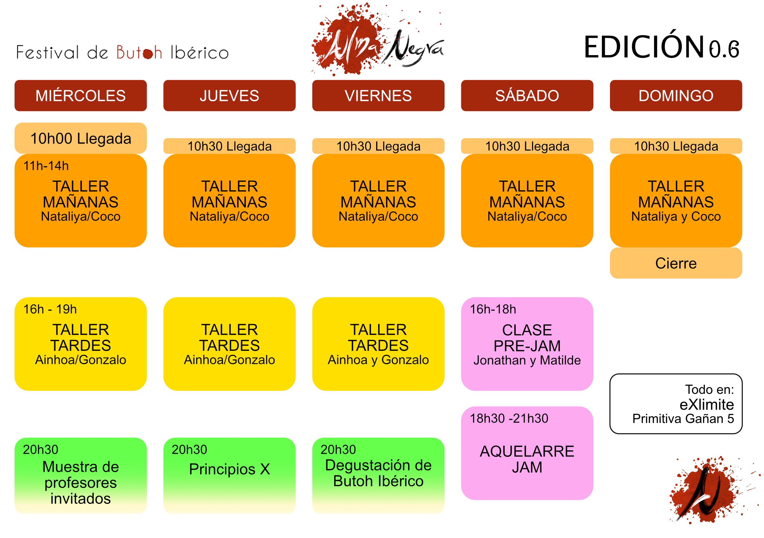 horario edicion 0.6